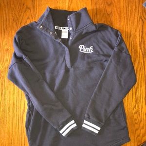 Victorias Secret Pink Quarter Snap Sweatshirt